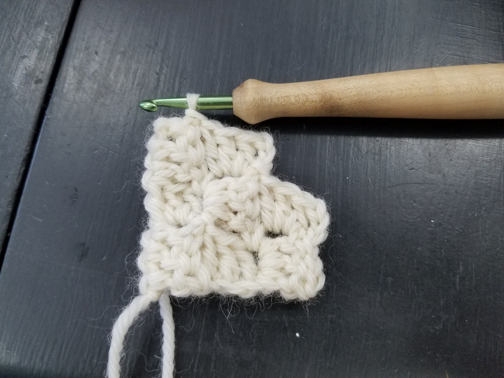 Finished decrease row