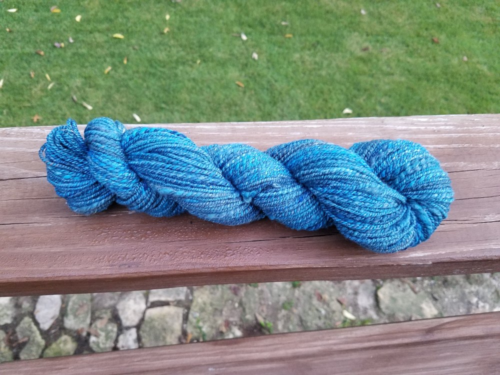 Blue targhee yarn
