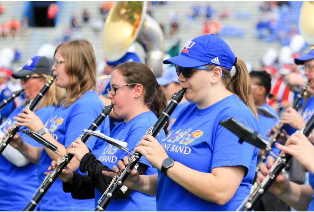 ku kansas homecoming half-time band