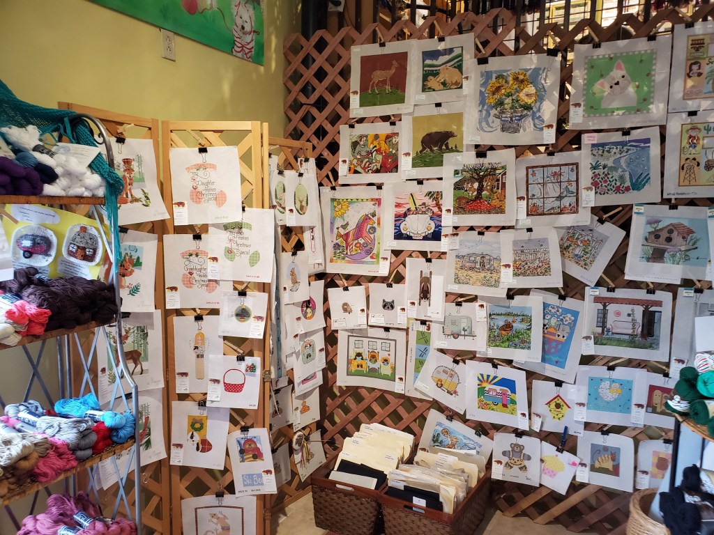 stitchin den needlepoint canvases