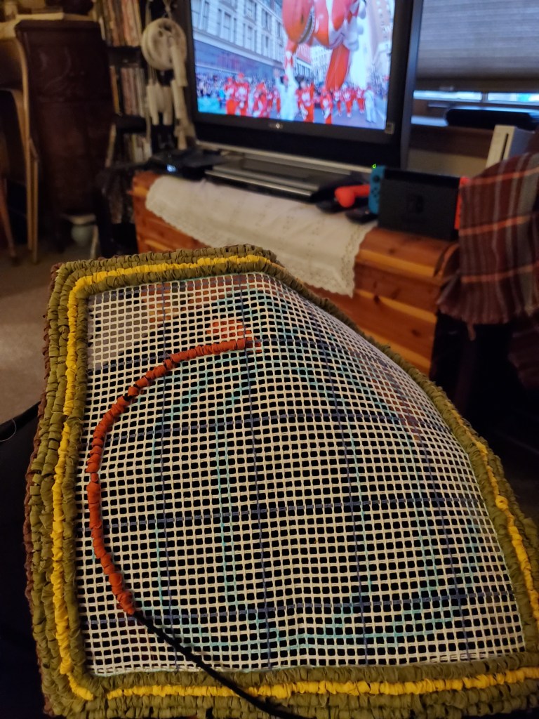 In progress locker hooked pumpkin