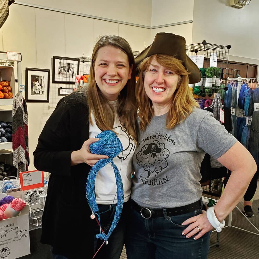 Emma and Christine at Winter Woolfest