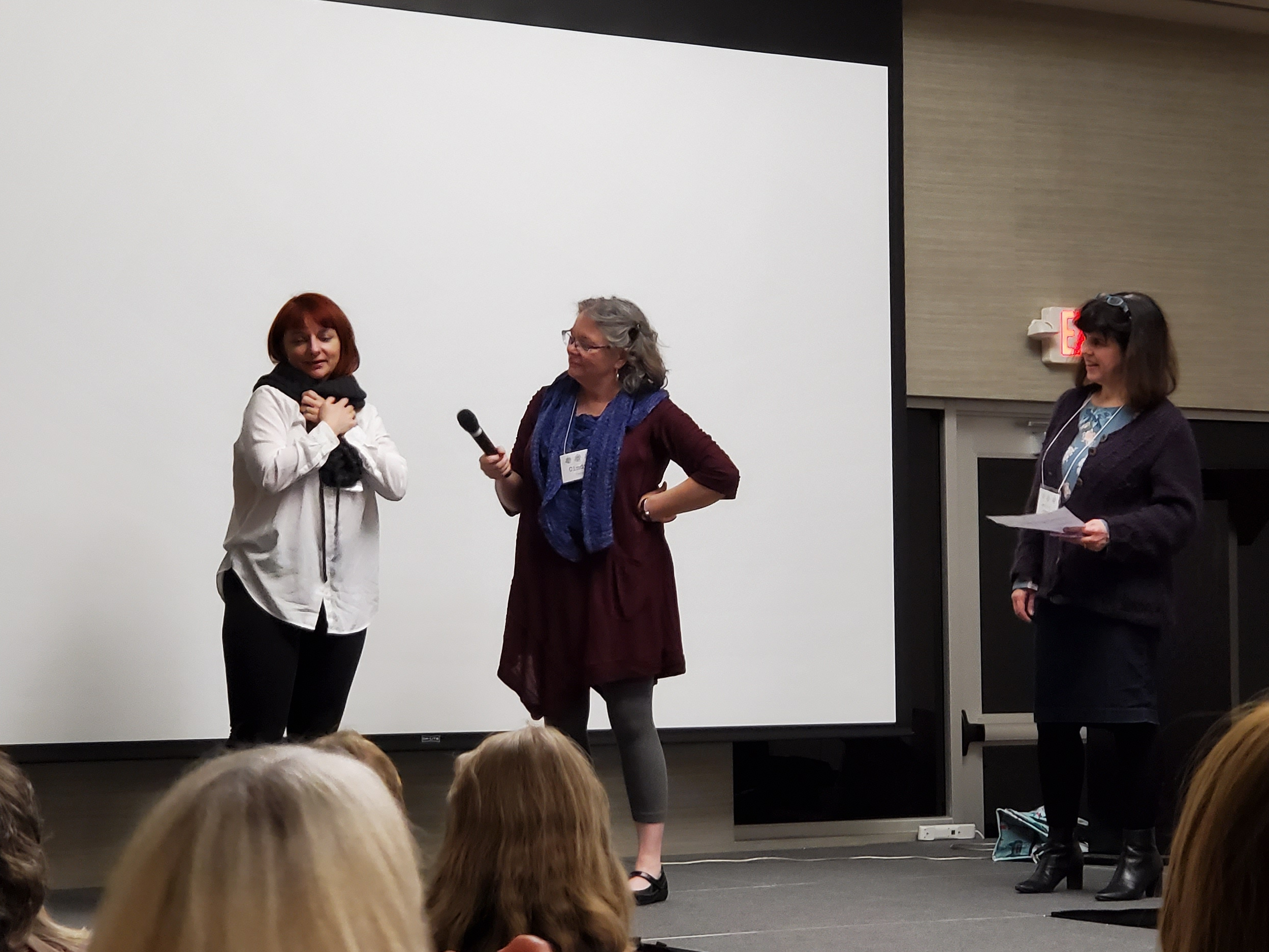 Olga and Cindy on the runway