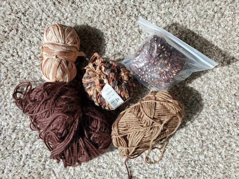 Brown yarns