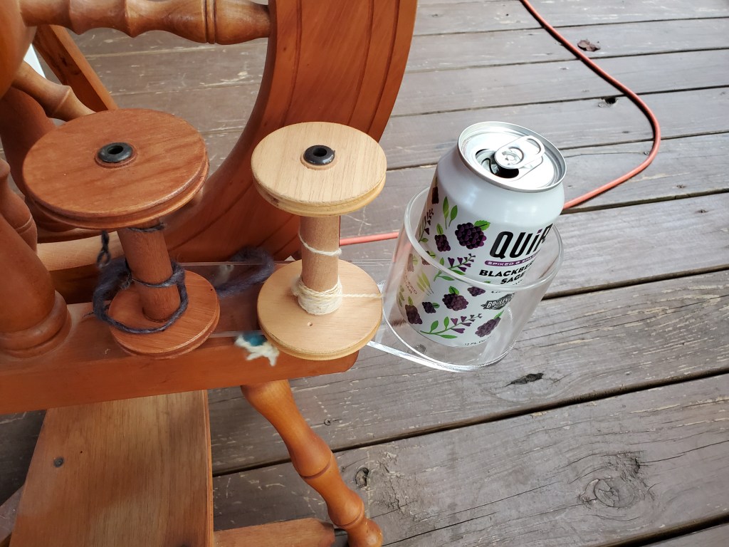 Ashford spinning wheel cup holder