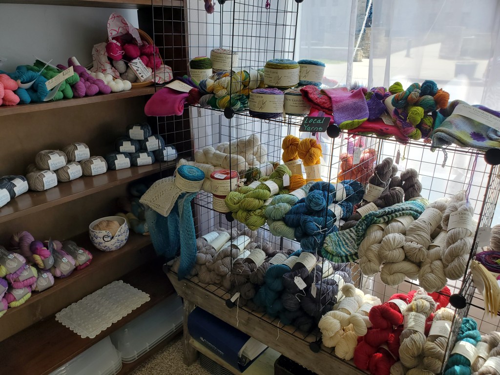 One corner of local yarn