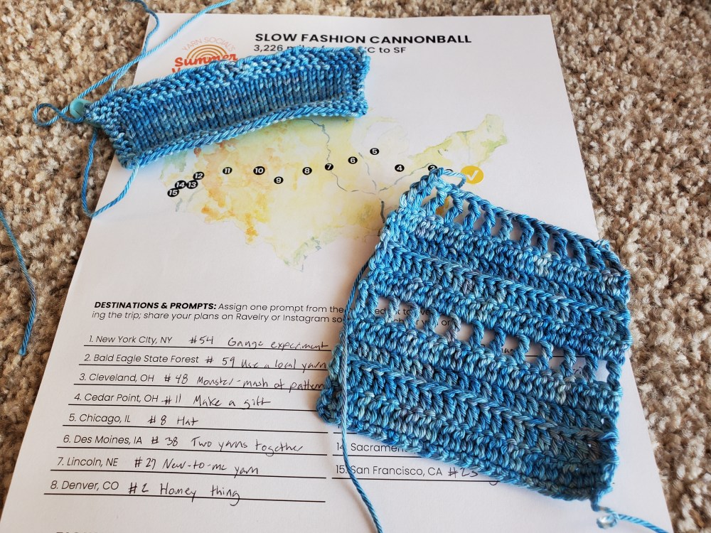 knit and crochet swatches