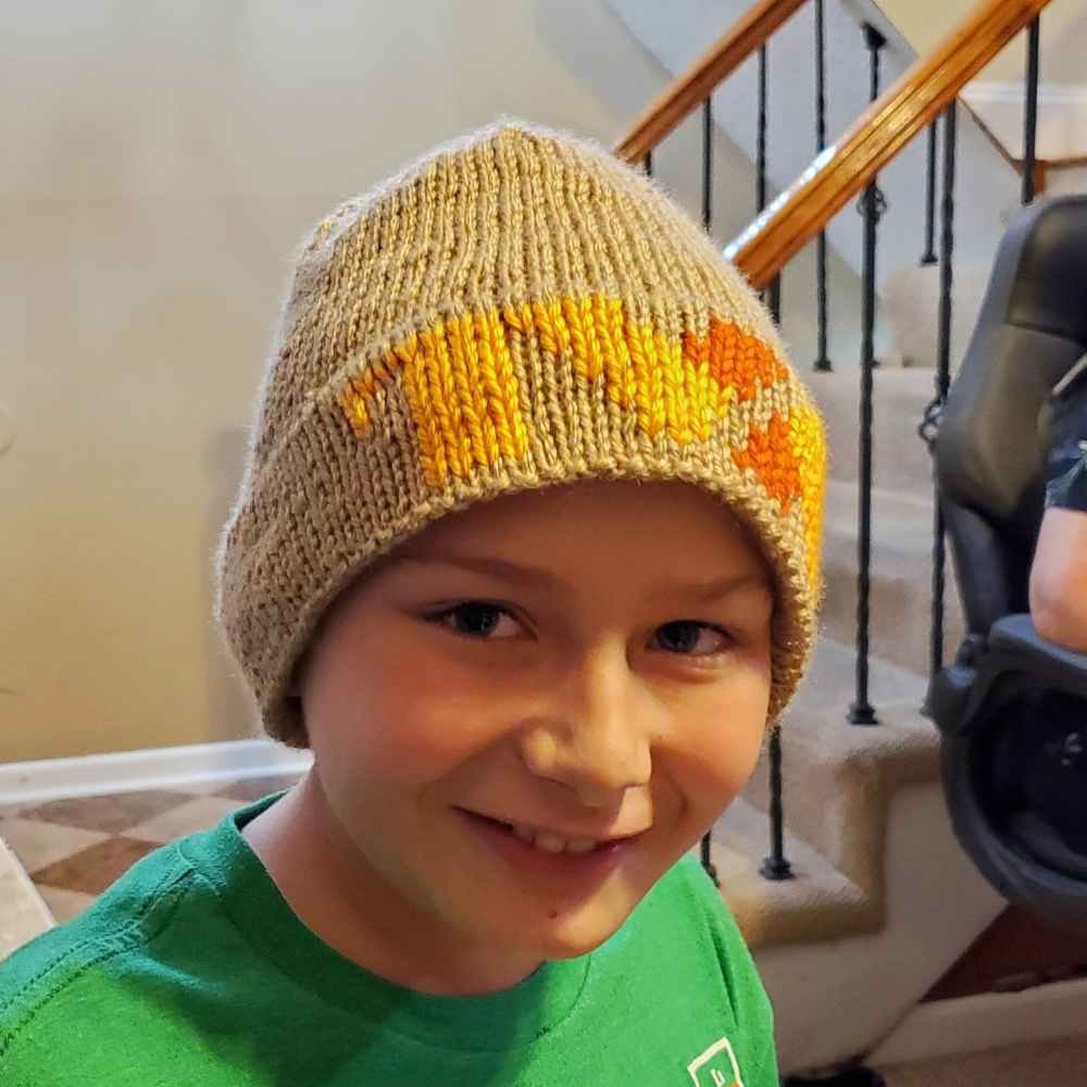 Nephew modeling his TVA hat