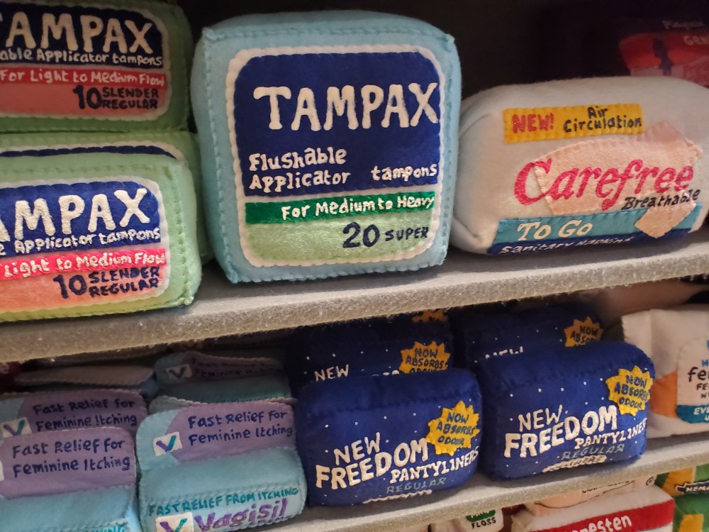 Felt feminine products