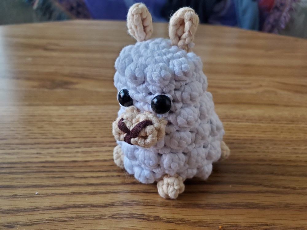 Crocheted Llama Wooble