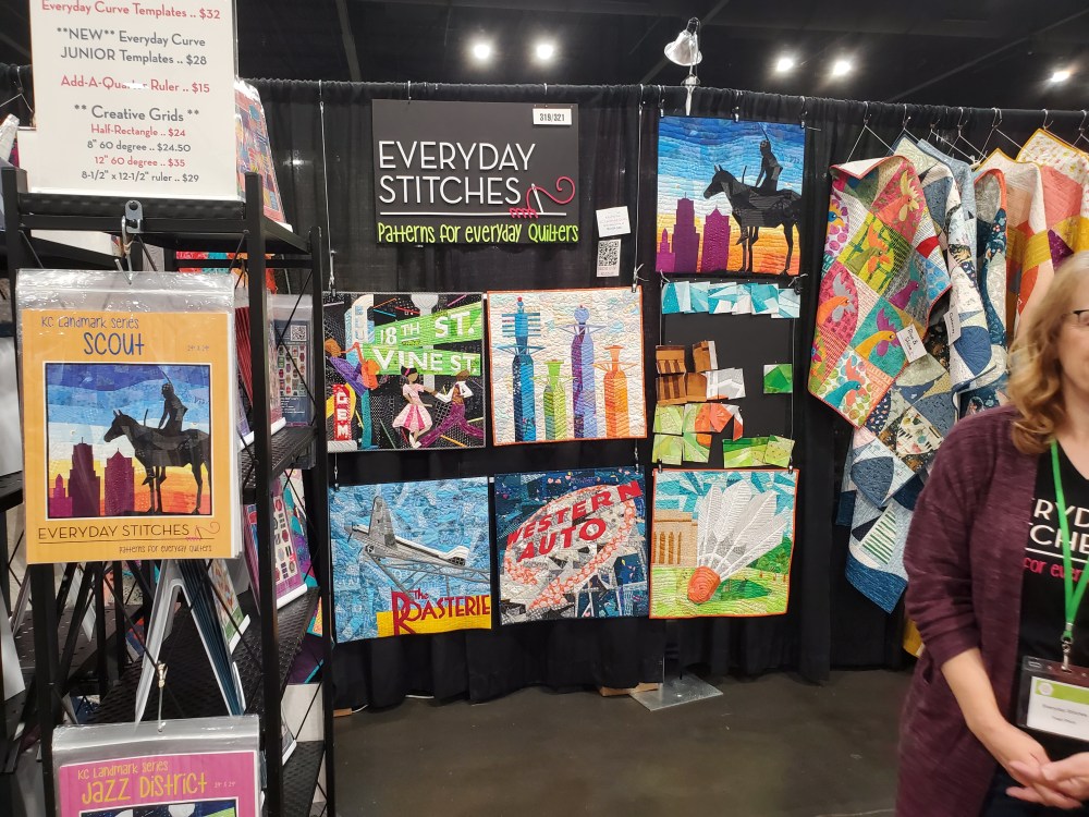 english paper pieced hangings of Kansas City icons