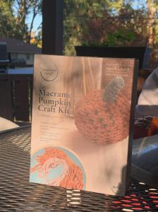 Macrame pumpkin kit